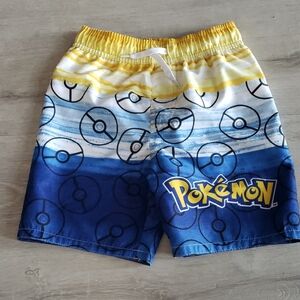 Pokemon Blue and Yellow Swim Trunks